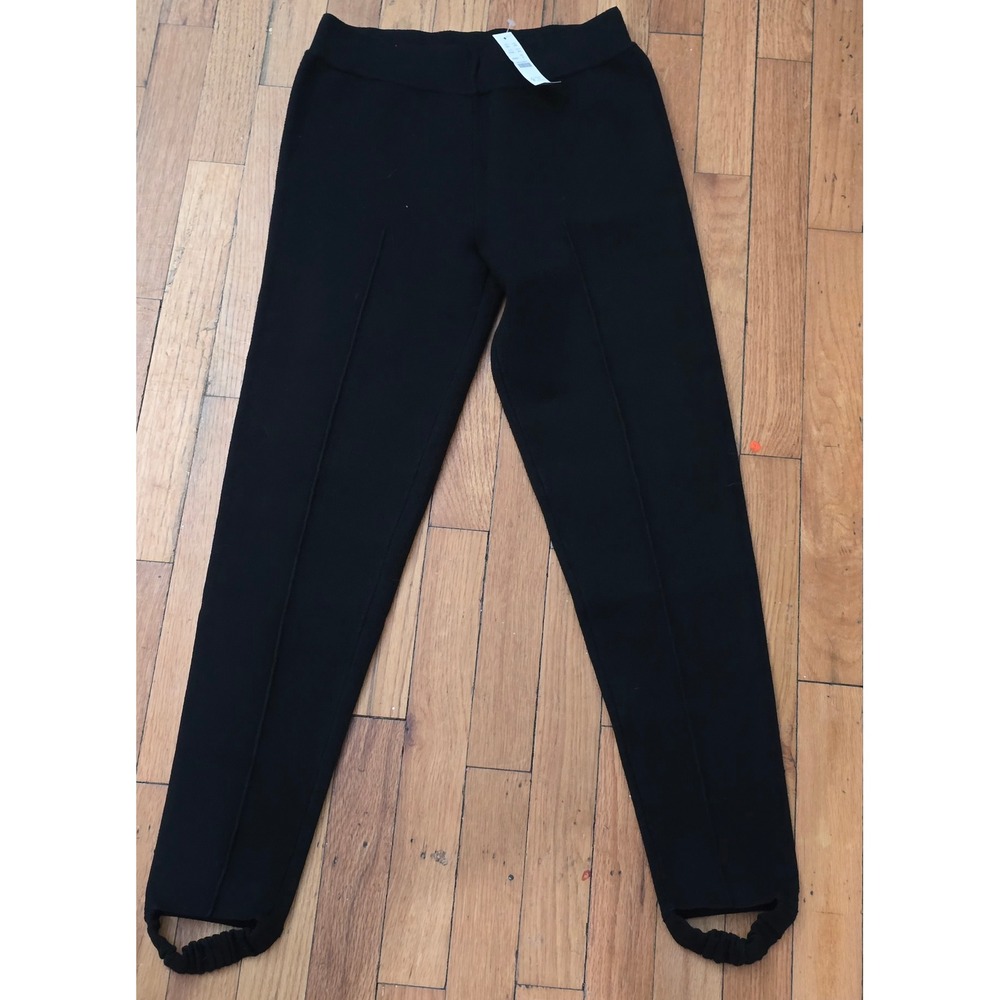 NWT - J.Crew Slim Stirrup Sweater Pants Black Size S